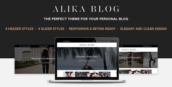 Alika - Personal WordPress Blog Theme Logo